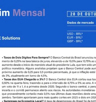 Boletim Mensal de Câmbio - Outubro 2024